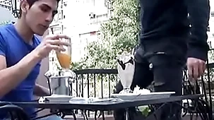 Cafe date leads involving kitchen gay smut