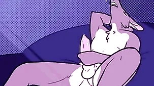 Furry solo male masturbation gifs