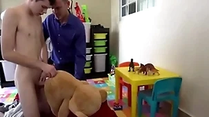 Decree daddy fucks while fucks his new knick-knack