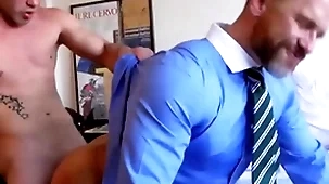 Menatplay ricky blue anal fucks suited stepdad dirk caber
