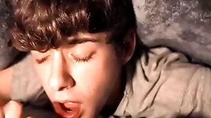 (joey mills) seduces his roommate (finn harding, troye dean) and he successfully made them cum on him -  - follow and watch joey mills at www.men.com/joey