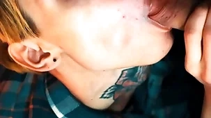 British guy gets dick to mounth