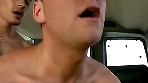 Loss-leader bus - straight Loss-leader ethan slade slides into logan ryder's gay arse