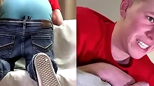 A straight boy is spanked for riding solo in the hov lanes