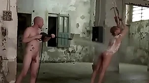 Young man is leap and tormented in b. gay threesome