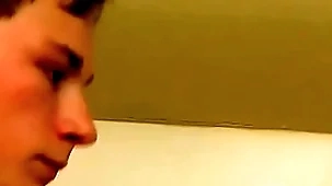Good looking twink plays with regard to his dick in the shower matchless