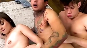 Bisex 3some uneaten with deep fucking season
