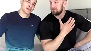 Jayden monster cock spreads his selfish hole for bryce the beast!