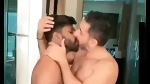 Fastened indian gays abyss kissing