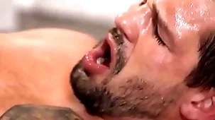 Punter rivera leaves his door open anon masturbating so brysen can easily watch him doing his pretend with his toy - men