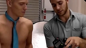 Nextdoortwink - scalding photographer's cock fills up twink model