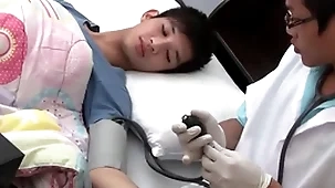 Asian twink gets examined and breeded from undeveloped by adulterate