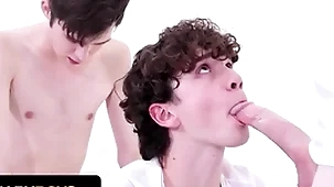 Dakota lovell disciplines sam ledger with his massive dick in front of the priest - missionary boys