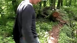 He is supposed to meet his friend in the park but he is late, he decides to get his ass fucked greatest extent waiting - bigstr