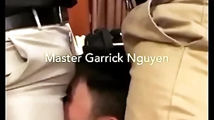 Master garrick and his friend dominated a lucky slave