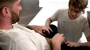 Studying with stepdad shot benefits - andrew powers, chris damned