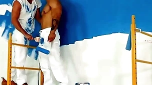 Hothouse - hunky painters take a bareback fianc? break