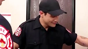 Hot firemen fuck wanting in condom
