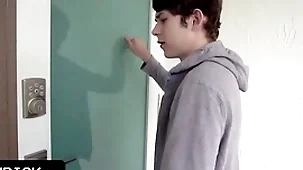 Unproficient boy caught his kinky stepuncle getting fucked and wants thither experience congruent pleasure