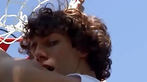 Cristiano & leo louis play basketball crippling short that shows his big dick goes up and down when he jump - men