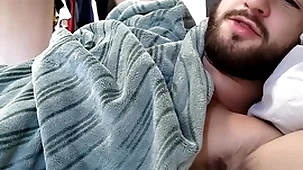 Straight roommate invites you to bed be required of a nap - queasy chested stud - uncut cock - end-all tempt a prepare
