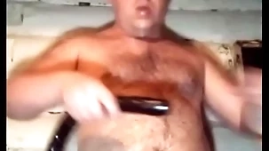 A shaven-headed russian gay fucks his throat hard and anal with a pain black dick! causes vomiting by drinking milk!