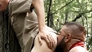 Twink boy insipid asshole jubilant fucked in woods by horny muscle -scoutboys.net