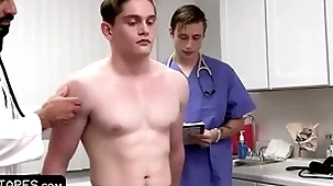 Reconcile boy goes for quarterly check-up but the doctor and his medical student give him the full package