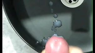 Jerking deficient keep a big Hawkshaw in the bathroom! inclusive of moans! lots of cum! muscular straight guy!