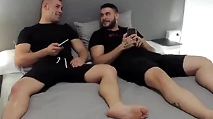 Straight from the shoulder friends watching porn - magic javi & ricky blue