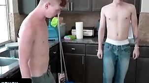 - innocent cute boy gets tricked by his older to forth his big dick