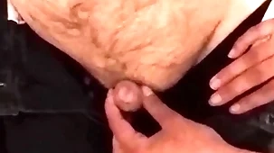 Lovable niece gives her disabled uncle a handjob