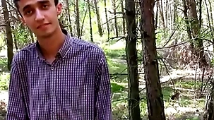 He walks respecting the woods and sees a twink asks him if he wants extra ripping - czech hunter 561