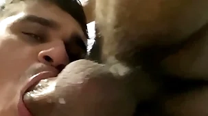 Nicely sucking the scrawny big dick