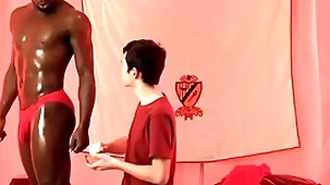 Interracial bareback nigh cute twink