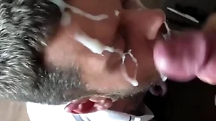 Epic massive cumshot exposed to my face big monster cock