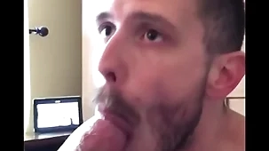 My buddy was energized for cock together with cum so he took an uber to my place together with proceeded to suck me off until i shot my load down his guzzling throat. good boy taking daddy’s cock together with cumload.