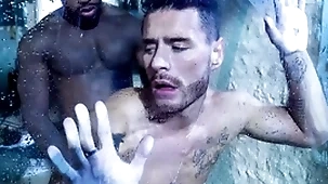 Horny studs josh moore and reign pounding in the shower. reign, b&b owner josh shows the sweaty hiker once move come by the shower, they trade slobbery blowjobs. reign slams his thick cock come by josh's musky