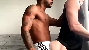 Caio&ian: black shine eats added to fucks his bf's namby-pamby bubble butt