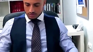 Menatplay klein kerr anal fucks suited gay boss james manor-house