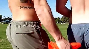 (brysen) rips (rowan) parsimonious asshole while standing or sitting until he splatters his cum on get under one's drawer - sean cody