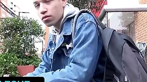 Latin leche - skinny fit openly boy nick bianco agrees to gouge out stranger's asshole on camera