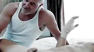 Sleazy stepfather takes care be advantageous to convalescent stepson