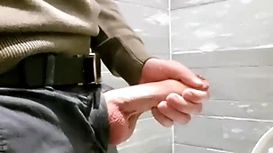 Horny to hand the mall. masturbating in mankind restroom.