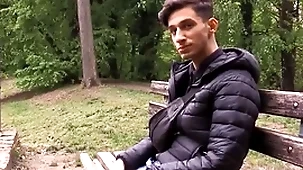 He catches his gf sucking someone else's dick, he then goes to the woodland and sucks a dick for money - bigstr