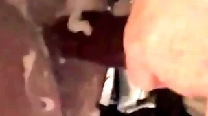 Fucked with cream in someone's skin sling